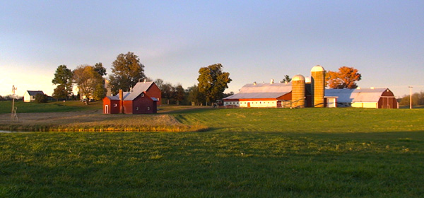 Lee Farm at Sunset